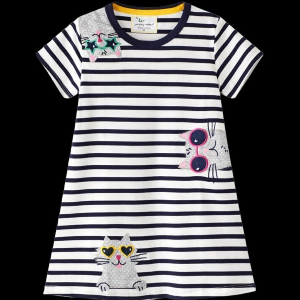 New Girls Applique Cats Summer Dress PLEASE READ DESCRIPTION